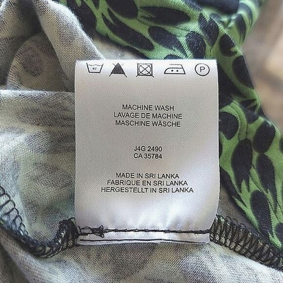 Vtg Y2K lime green abstract floral print fit and flare skirt set - Picture 7 of 14